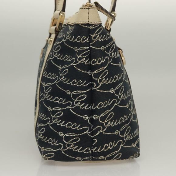 Gucci - GG Abbey tote bag black GUCCI Tote Bag Canvas Navy Gold